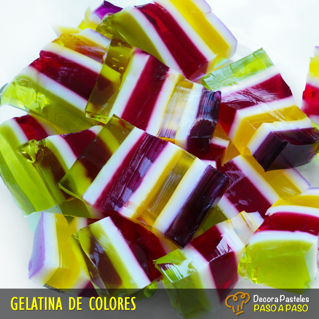 gelatina de colores